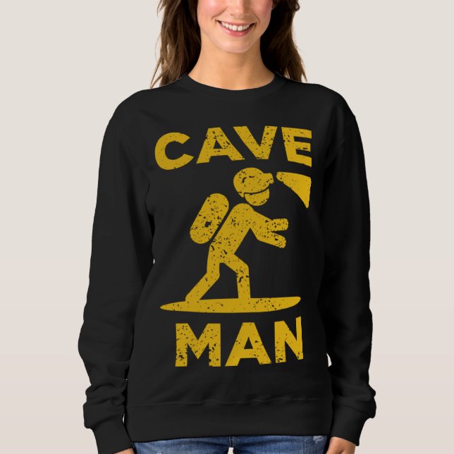 Cave Man Cave Explorer And Nature T Shirt (Framsida)