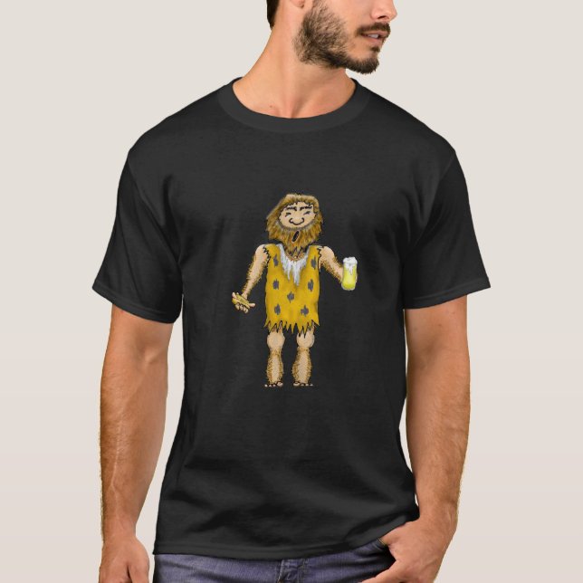 Cave Man Manar appart-Shirt T-shirt (Framsida)