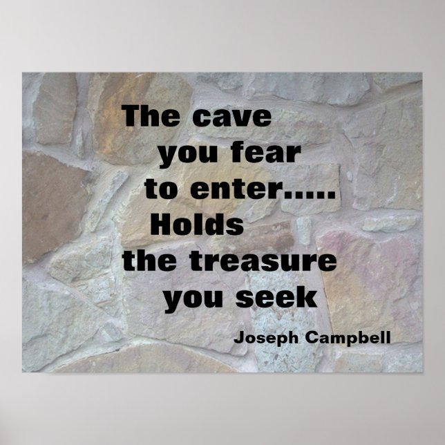 "CAVE MOTIVATIONAL POSTER" POSTER (Framsidan)