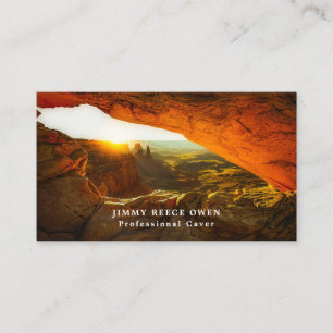 Cave Mouth, Cave Explorer, Sportsperson Visitkort