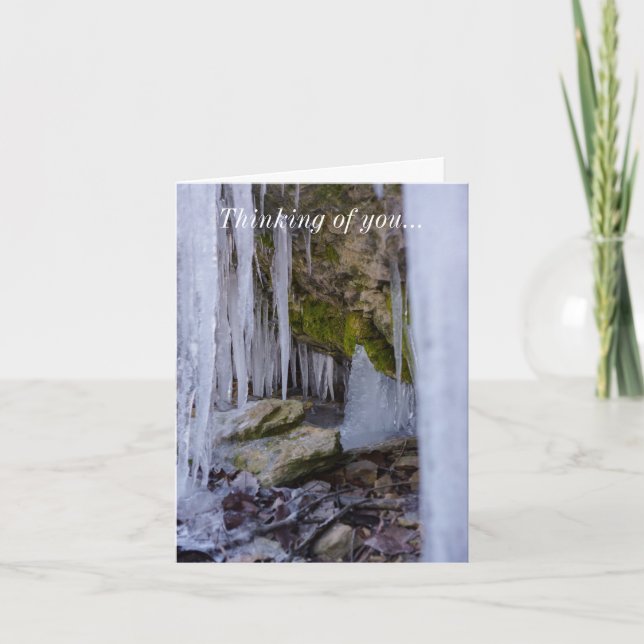 Cave of Ice Thinking Card Kort (Framsida)