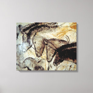 Cave Painting of Horses på Canvas