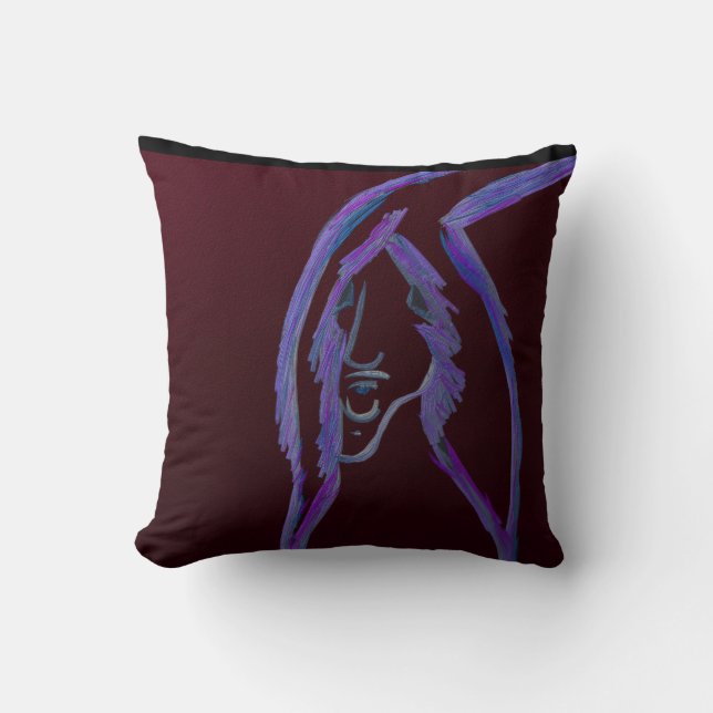 Cave Painting Series Throw Pillow Kudde (Framsida)