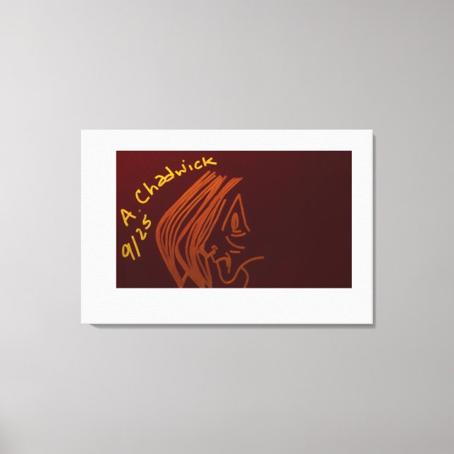 Cave Painting Stretched Canvas (Framsida)