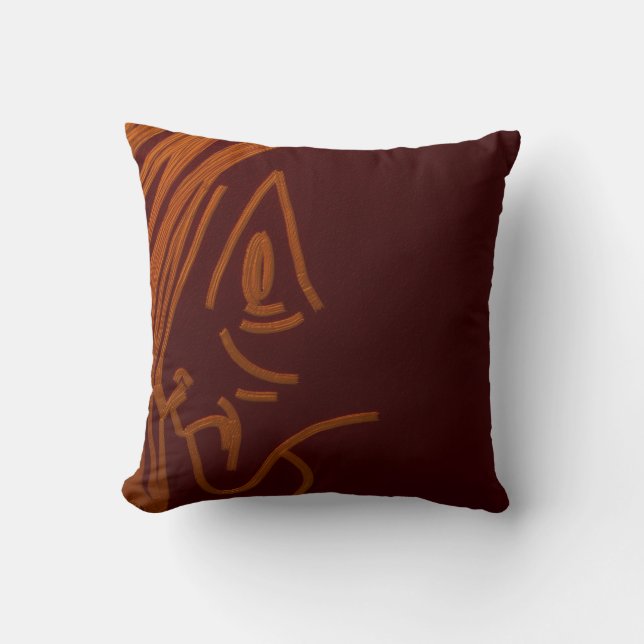 Cave Painting Throw Pillow Kudde (Framsida)