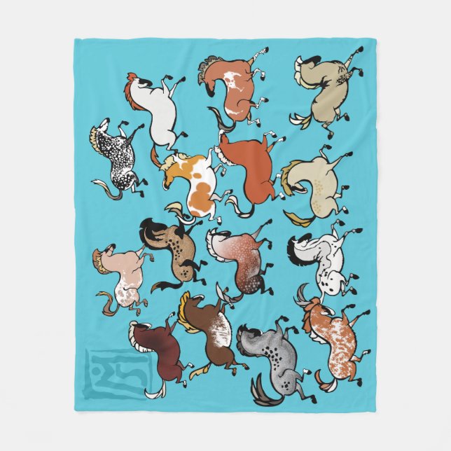 Cave Pony Fleece Blanket 3 (Framsidan)