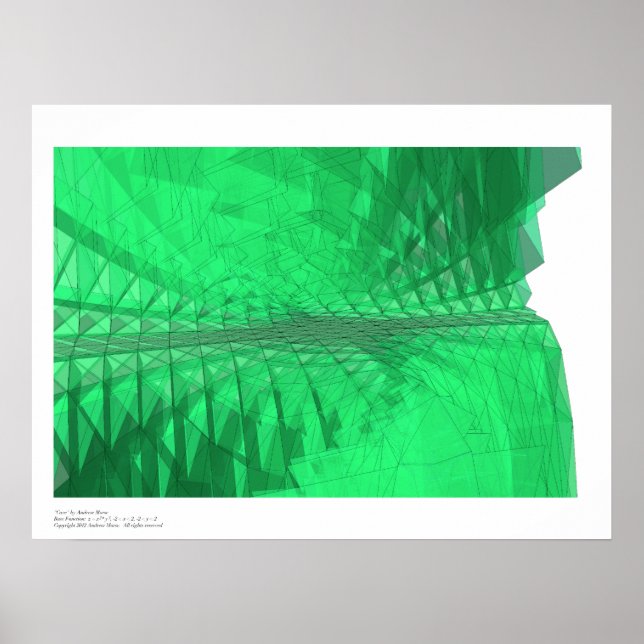 Cave - programmatiskt uttryck poster (Framsidan)