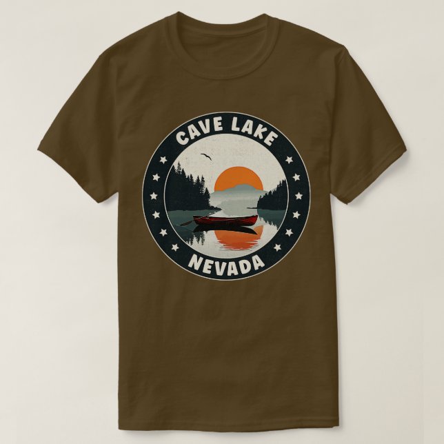 Cave Sjö Nevada Sunset T Shirt (Design framsida)