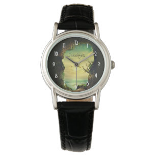 Cave som förbiser ett Tropical Sea Scenia Photo Armbandsur