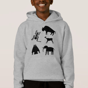 Cave Sten Art - Förhistoriska djur T Shirt