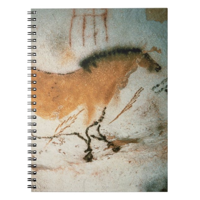 Cave teckning Lascaux Fransk Förhistorisk Anteckningsbok (Framsidan)
