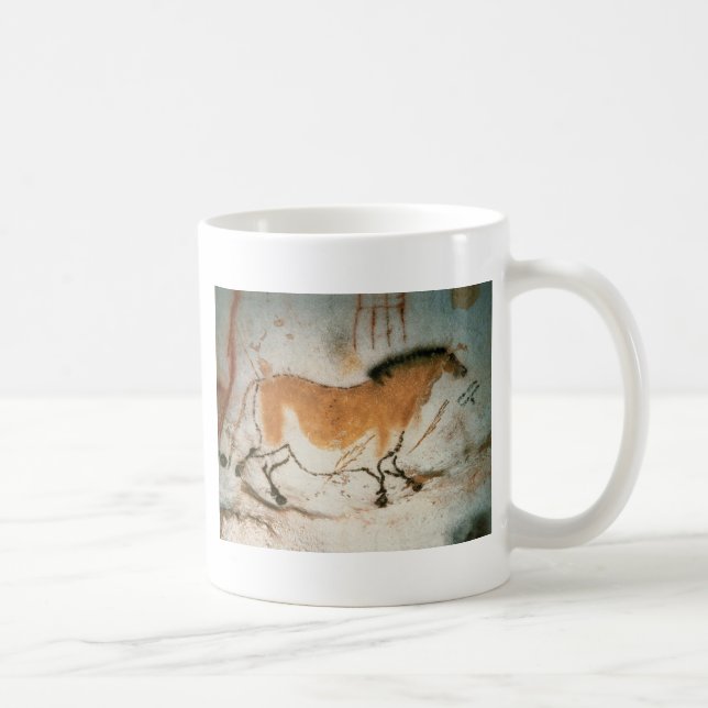 Cave teckning Lascaux Fransk Förhistorisk Kaffemugg (Höger)