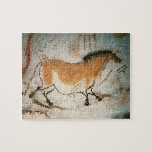 Cave teckning Lascaux Fransk Förhistorisk Pussel