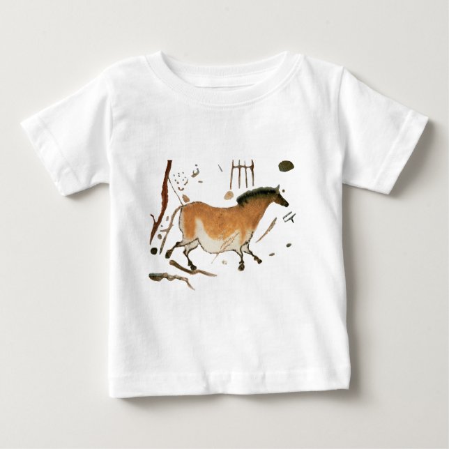 Cave teckning Lascaux Fransk Förhistorisk Tee (Framsida)