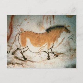 Cave teckning Lascaux Fransk Förhistorisk Vykort
