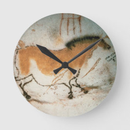 Cave teckning Lascaux Fransk Prehistorisk Teckning Rund Klocka