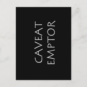 Caveat Emptor Vykort