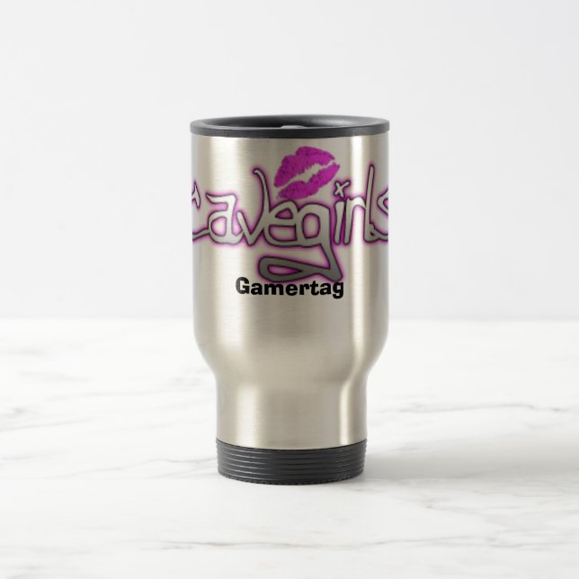 Cavegirl travel mug resemugg (Center)