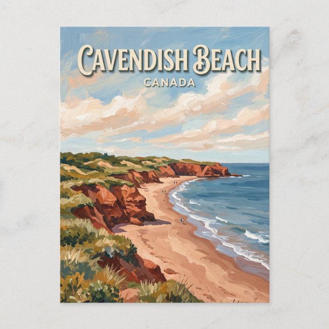 Cavendish Beach Kanada Vykort (Framsida)