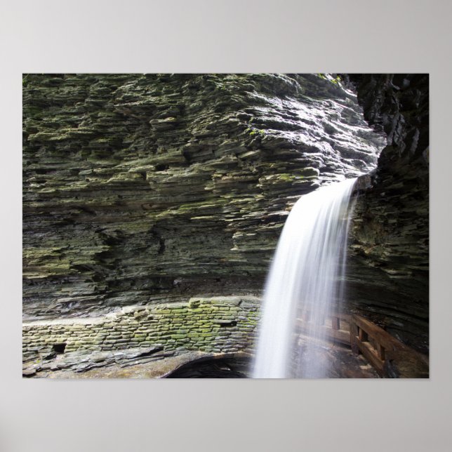 Cavern Cascade, Watkins Glen State Park, New York Poster (Framsidan)