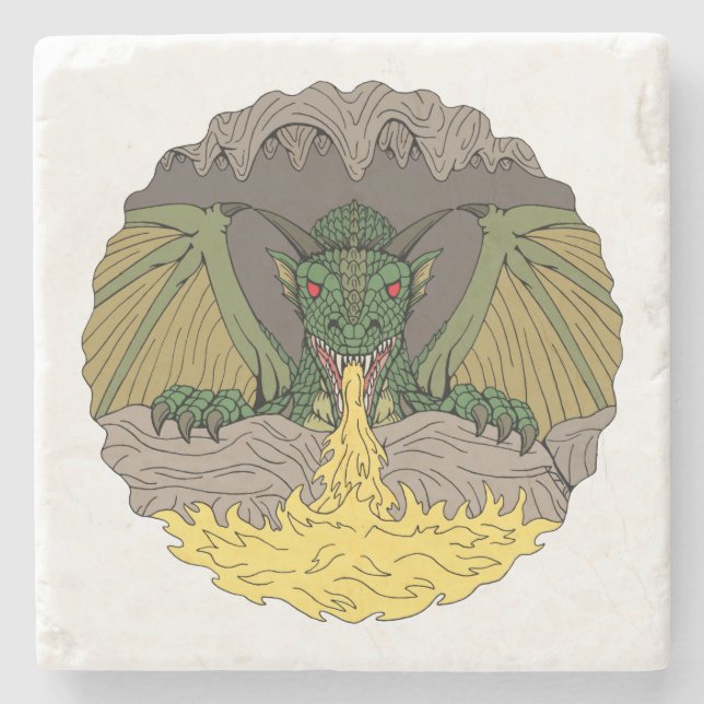 Cavern Dragon 2016 Underlägg Sten (Framsidan)