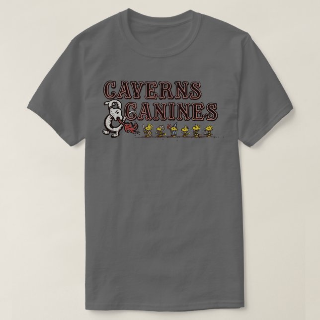 Caverns och Hund T Shirt (Design framsida)