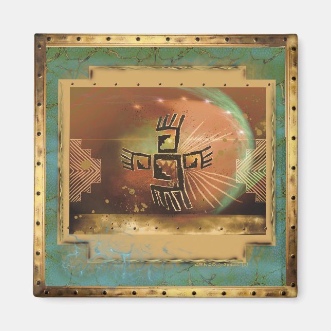 Cavers Dance for Peace - en magnettolkning Magnet (Framsidan)