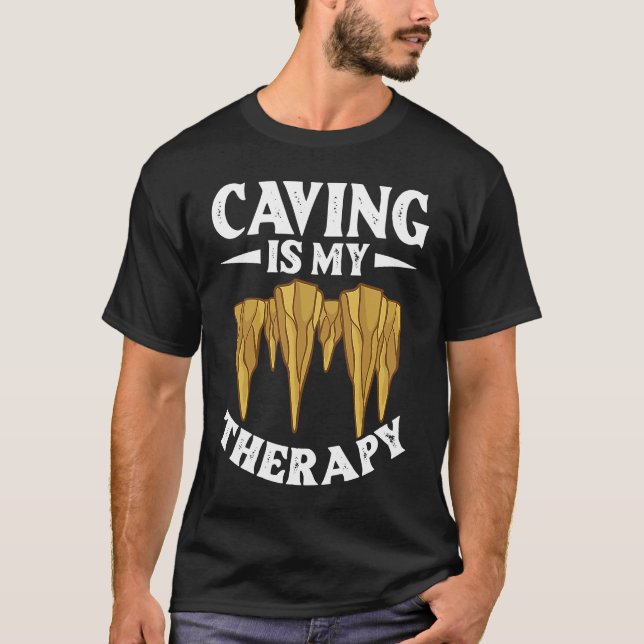 Caves Cave Explorer utforskar Caver Spelunking Exp T Shirt (Framsida)