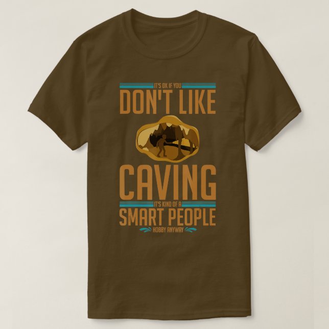 Caves Cave Explorer utforskar Caver Spelunking Exp T Shirt (Design framsida)