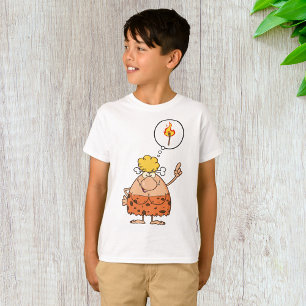 Cavewomen Tinking of Fire Stick T Shirt