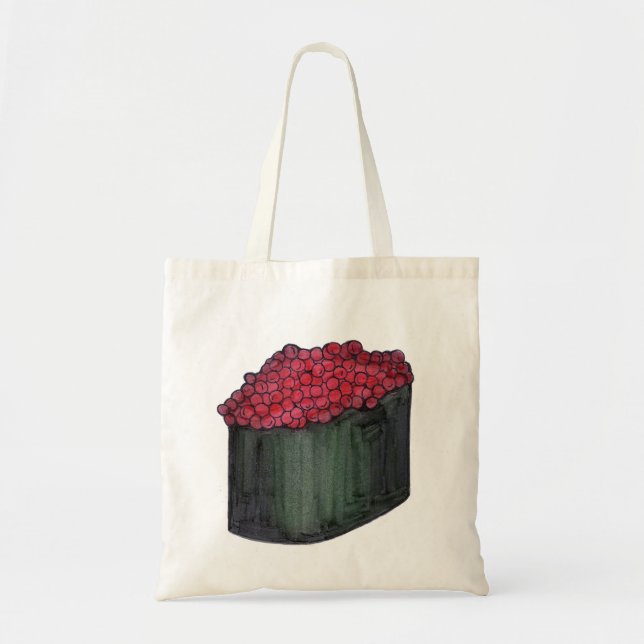 Caviar Sushi Roll Japansk Food Foodie Tote Bag Tygkasse (Framsidan)