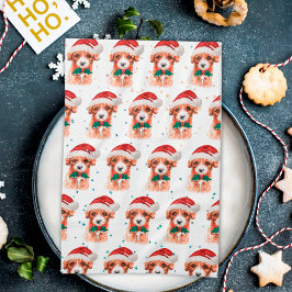 Cavoodle Hundras Julstjärnor Kökshandduk
