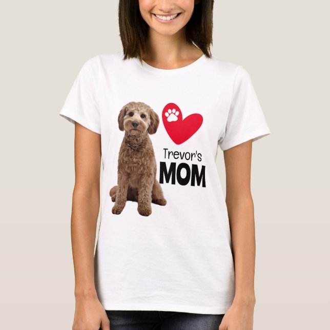 Cavoodle Personlig Mamma T-Shirt (Framsida)