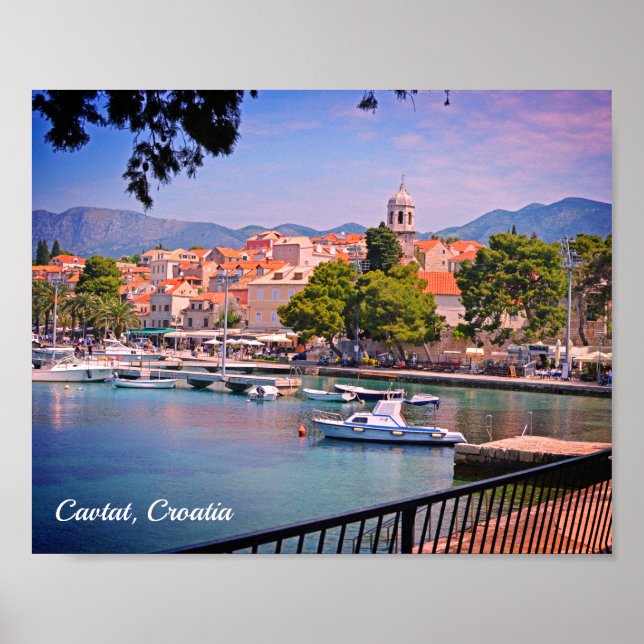 Cavtat, Kroatiens syn på staden Poster (Framsidan)