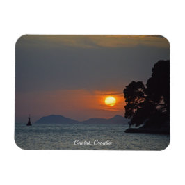 Cavtat, Kroatiens syn på Sunset Helgdag Magnet