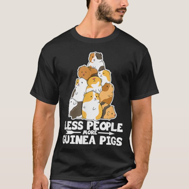 Cavy Design for a Guinea Pig Lover  T Shirt (Framsida)