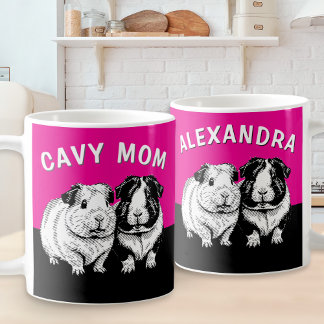 Cavy Mamma Personlig Marsvin Söt Kaffemugg