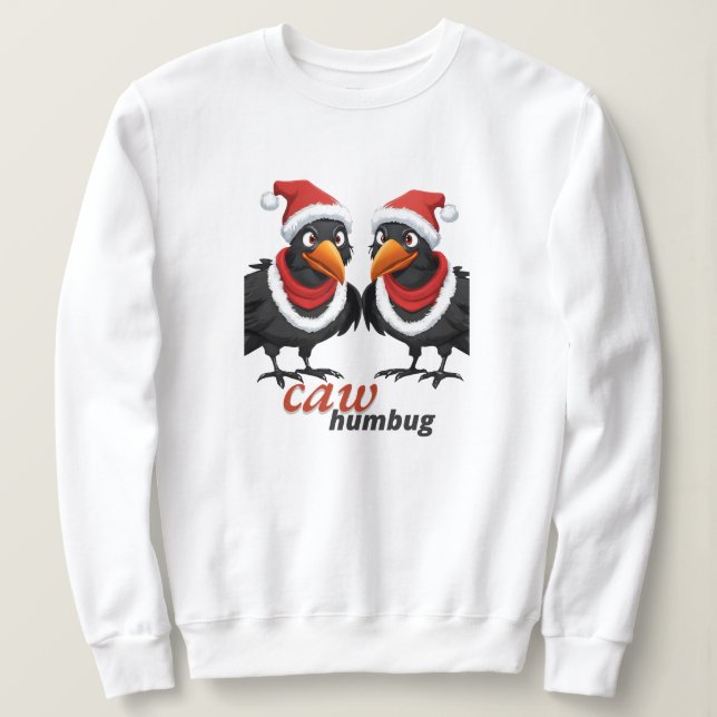 Caw Humbug jul Kråkas Shirt T (Design framsida)
