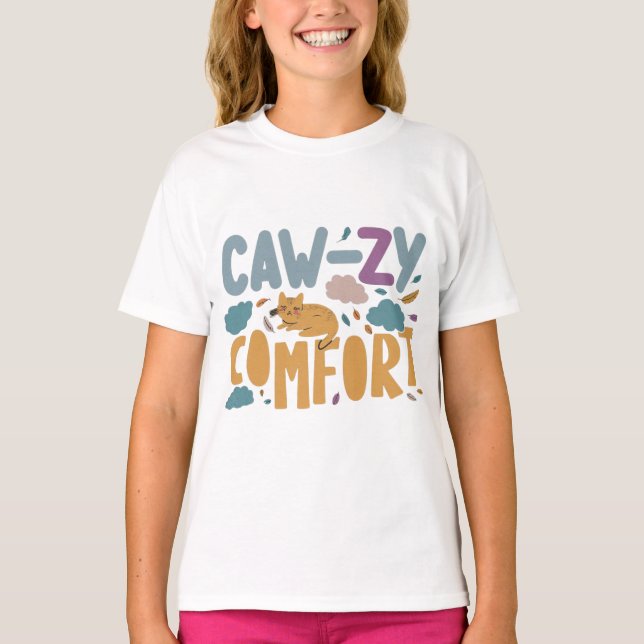 Caw-zy Comfort T Shirt (Framsida)