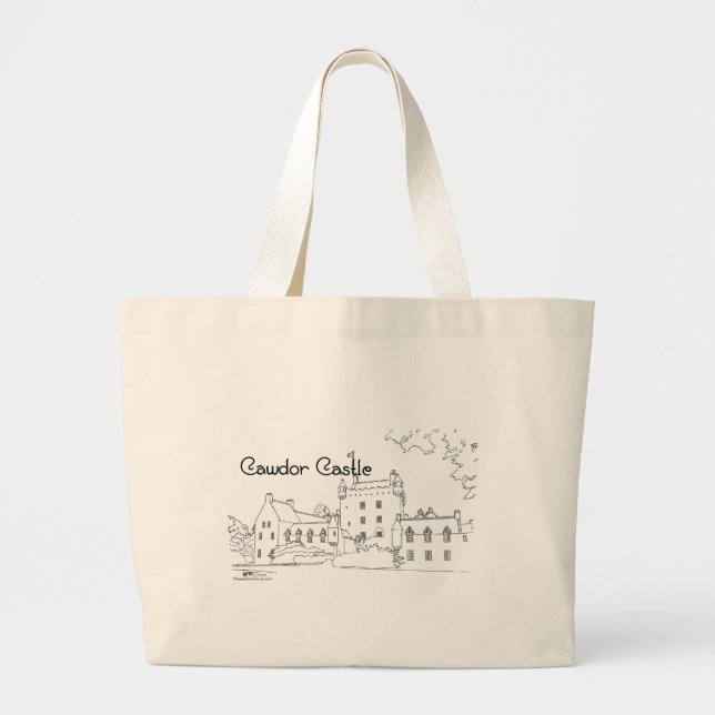Cawdor Castle, Skottland Totebagge Jumbo Tygkasse (Framsidan)