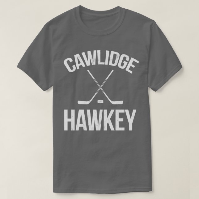 Cawlidge Hawkey Puck Stick Skating Rink T Shirt (Design framsida)