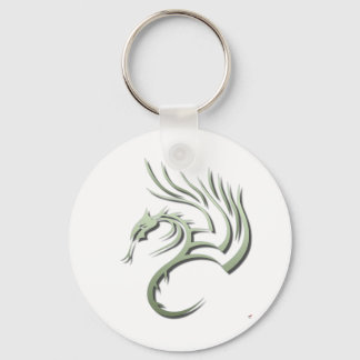 Cawthorne the Metallic Grönt Dragon Nyckelring