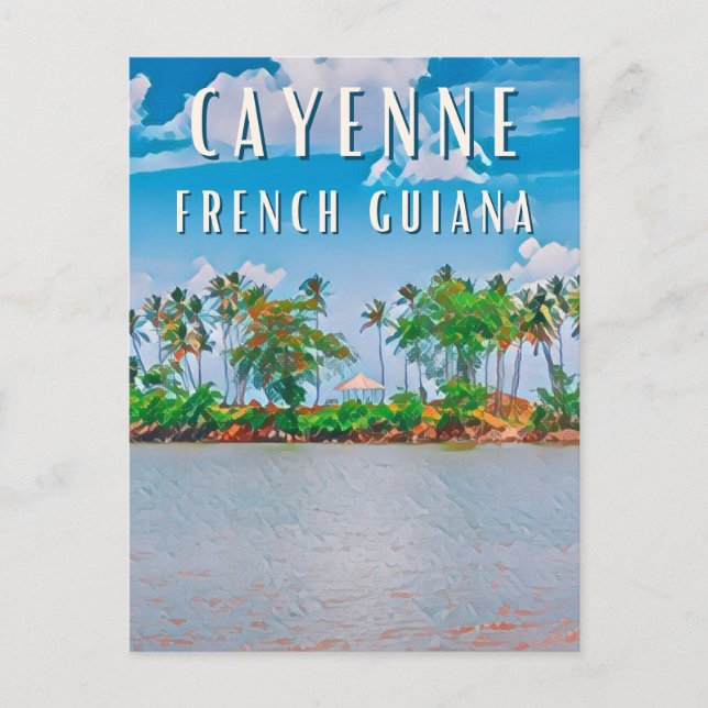 Cayenne, la porte d'entrée de la Guyane française Vykort (Framsida)