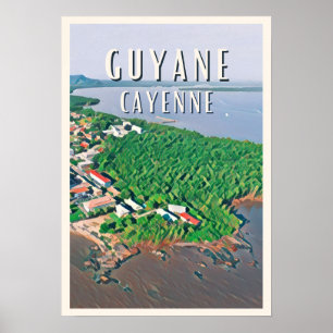 Cayenne Photo Vintage Poster