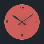 Cayenne Red Wall Clock Rund Klocka<br><div class="desc">Ta en titt på alla Cayenne-produkter i de här butikerna i kategorin Home Decor som du kan blanda och matcha.</div>