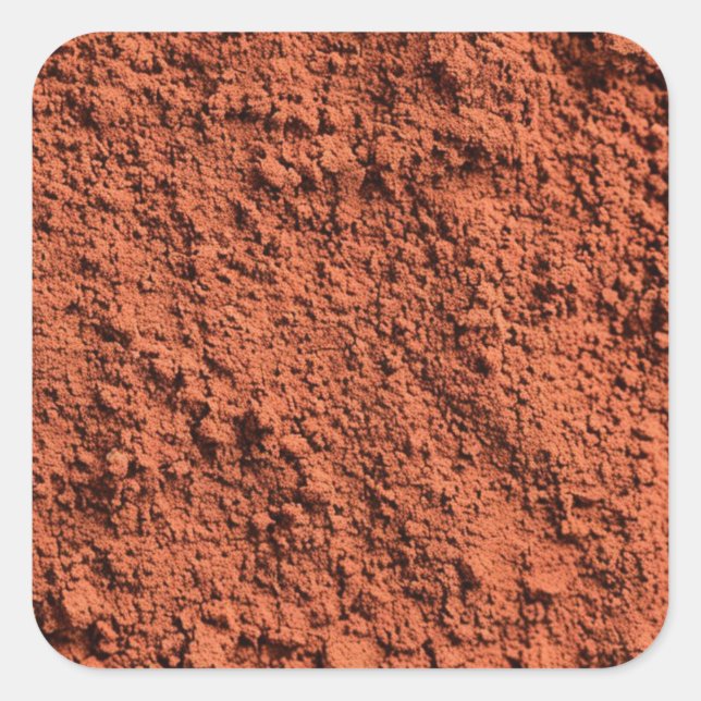 Cayennepeppar Fyrkantigt Klistermärke (Framsida)