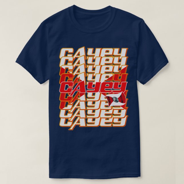 Cayey kaskad text t shirt (Design framsida)