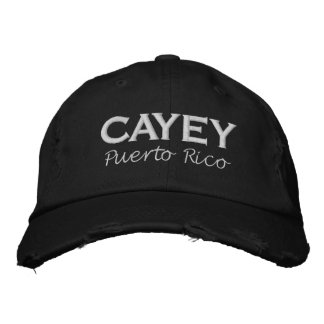 Cayey Puerto Rico Embroized Baseball Cap Broderad Keps