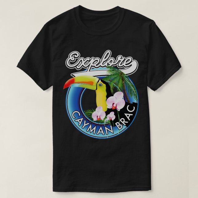 Cayman Brac Travel T Shirt (Design framsida)