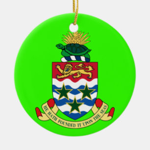 CAYMAN ISLANDS - beställnings- julprydnad Julgransprydnad Keramik